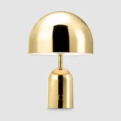 Tom Dixon Akku-Tischlampe BELL PORTABLE, gold, 28 cm IP44