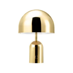Tom Dixon Akku-Tischlampe BELL PORTABLE, gold, 28 cm IP44