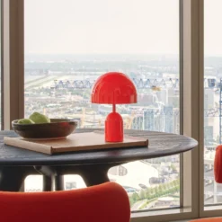 Tom Dixon Akku-Tischlampe BELL PORTABLE, rot, 28 cm IP44