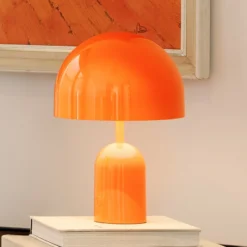 Tom Dixon Akku-Tischlampe BELL PORTABLE, rot, 28 cm IP44