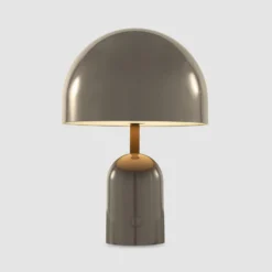 Tom Dixon Akku-Tischlampe BELL PORTABLE, taupe, 28 cm IP44