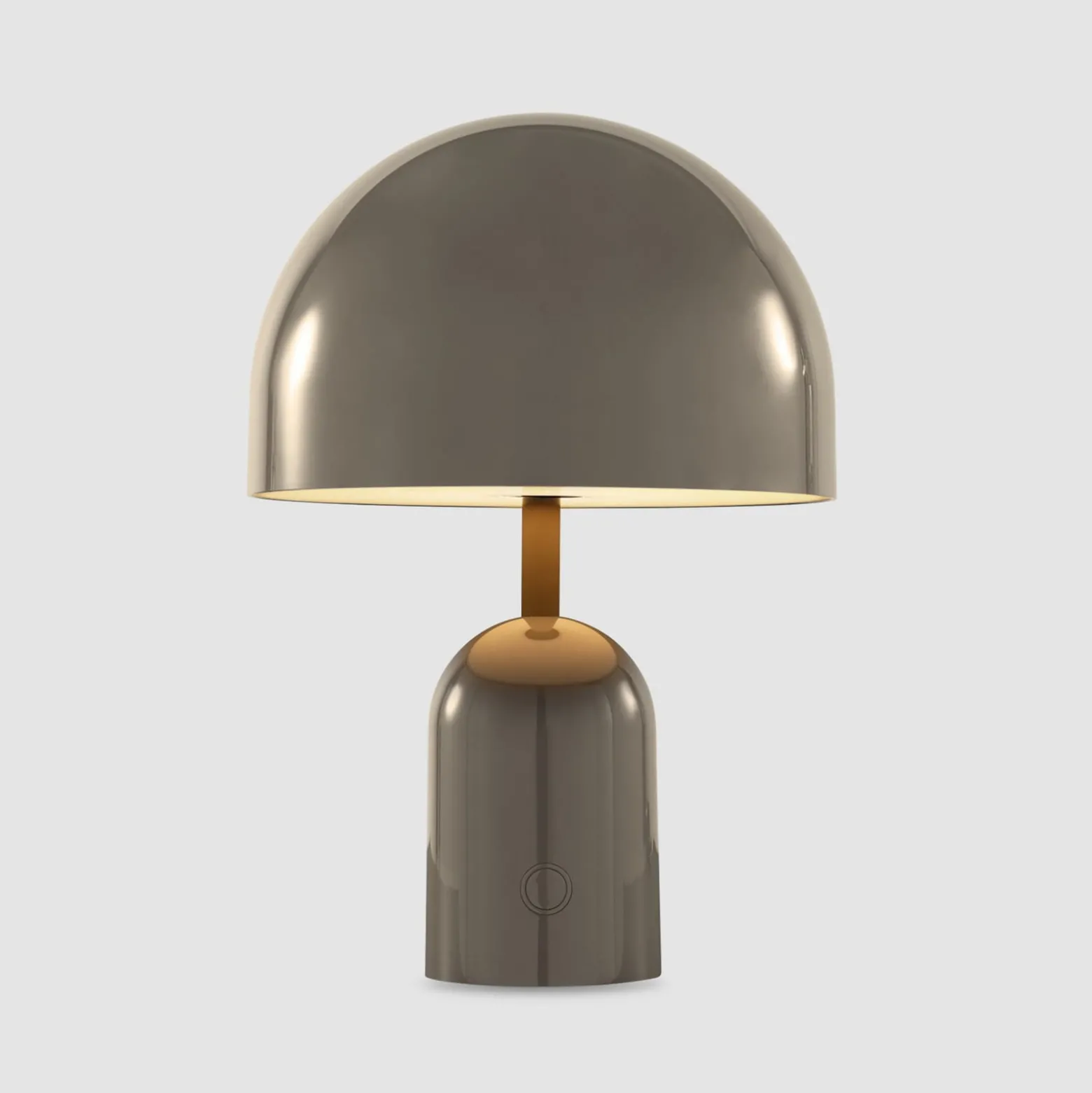 Tom Dixon Akku-Tischlampe BELL PORTABLE, taupe, 28 cm IP44