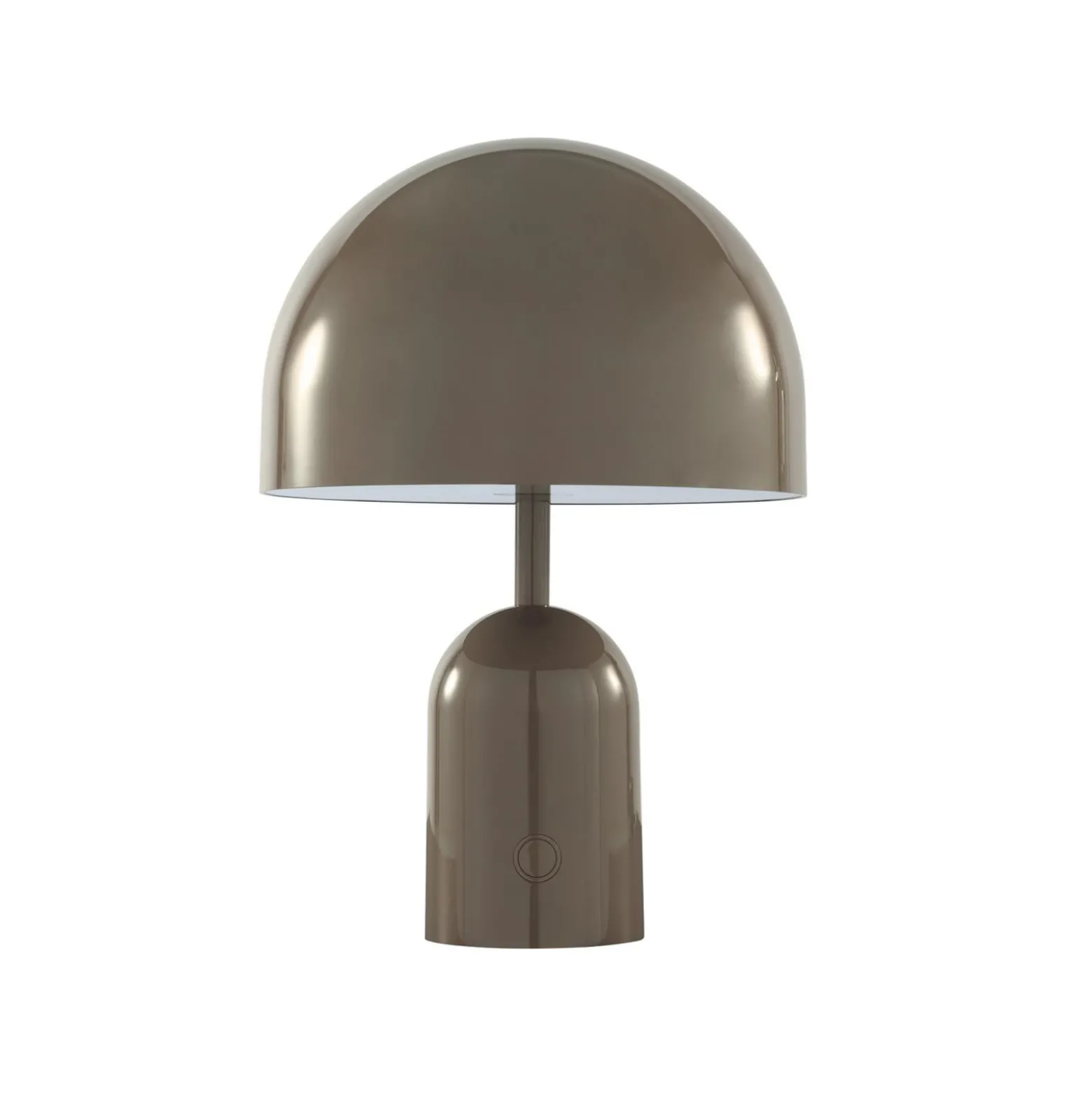 Tom Dixon Akku-Tischlampe BELL PORTABLE, taupe, 28 cm IP44