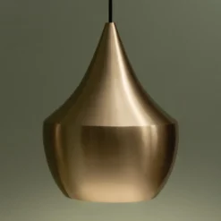 Tom Dixon Beat Fat LED-Pendelleuchte, messing