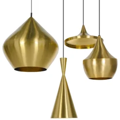 Tom Dixon Beat Fat LED-Pendelleuchte, messing