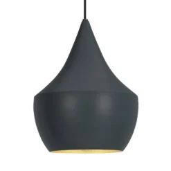 Tom Dixon Beat Fat LED-Pendelleuchte, schwarz