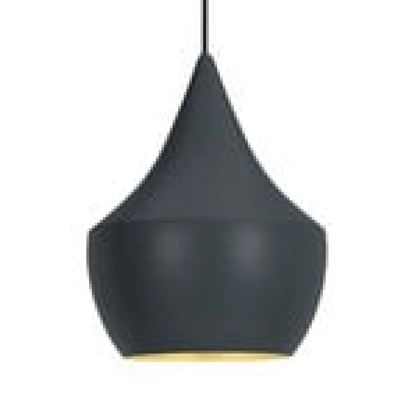 Tom Dixon Beat Fat LED-Pendelleuchte, schwarz