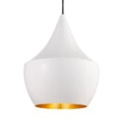Tom Dixon Beat Fat LED-Pendelleuchte, weiß