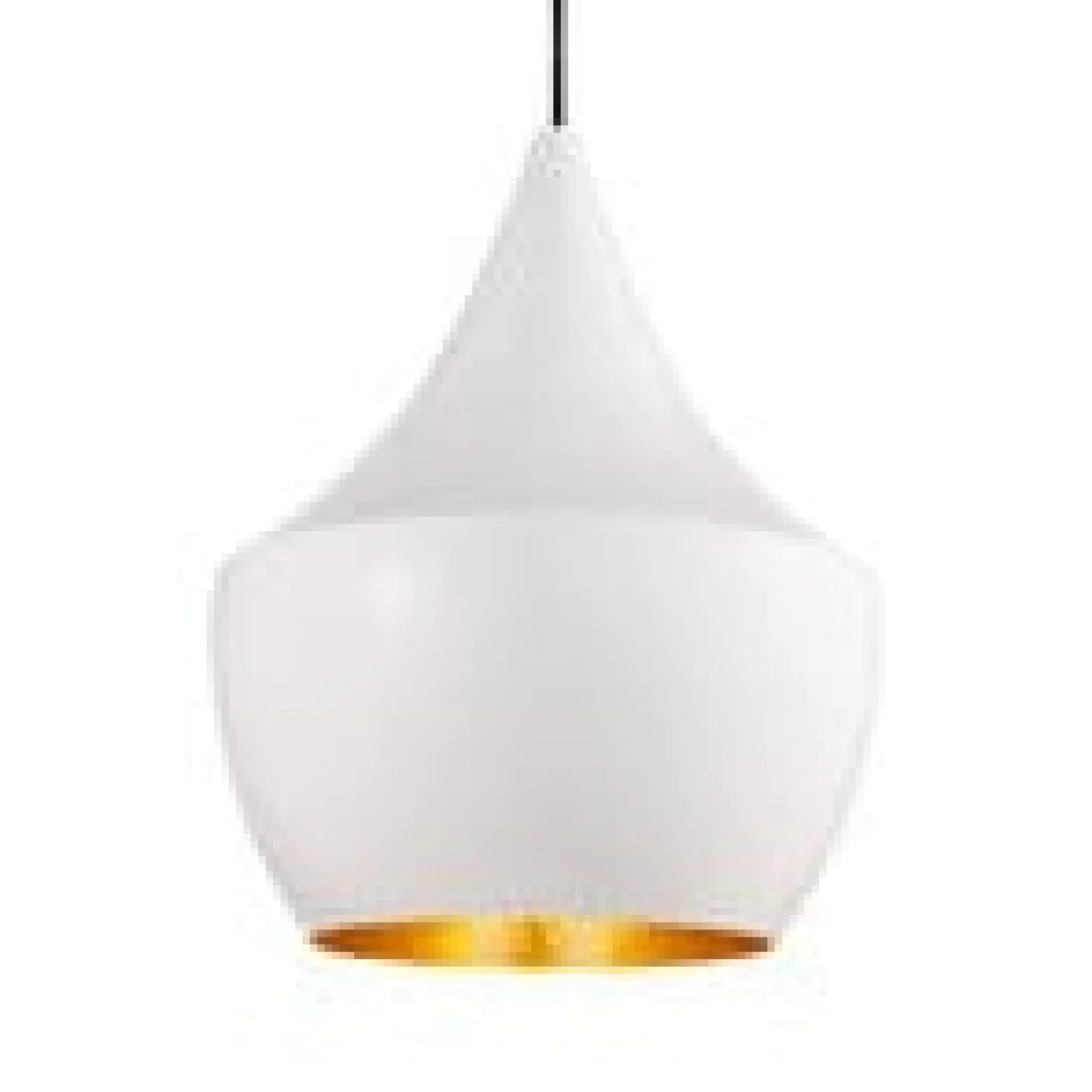 Tom Dixon Beat Fat LED-Pendelleuchte, weiß
