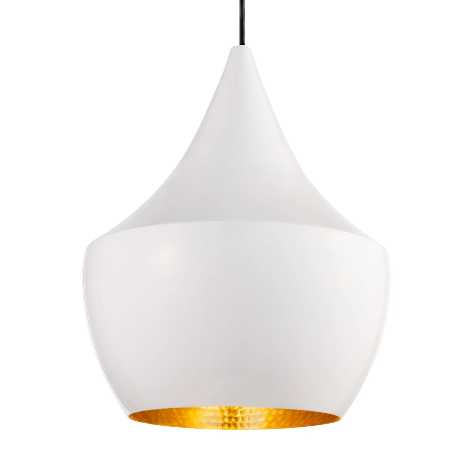 Tom Dixon Beat Fat LED-Pendelleuchte, weiß