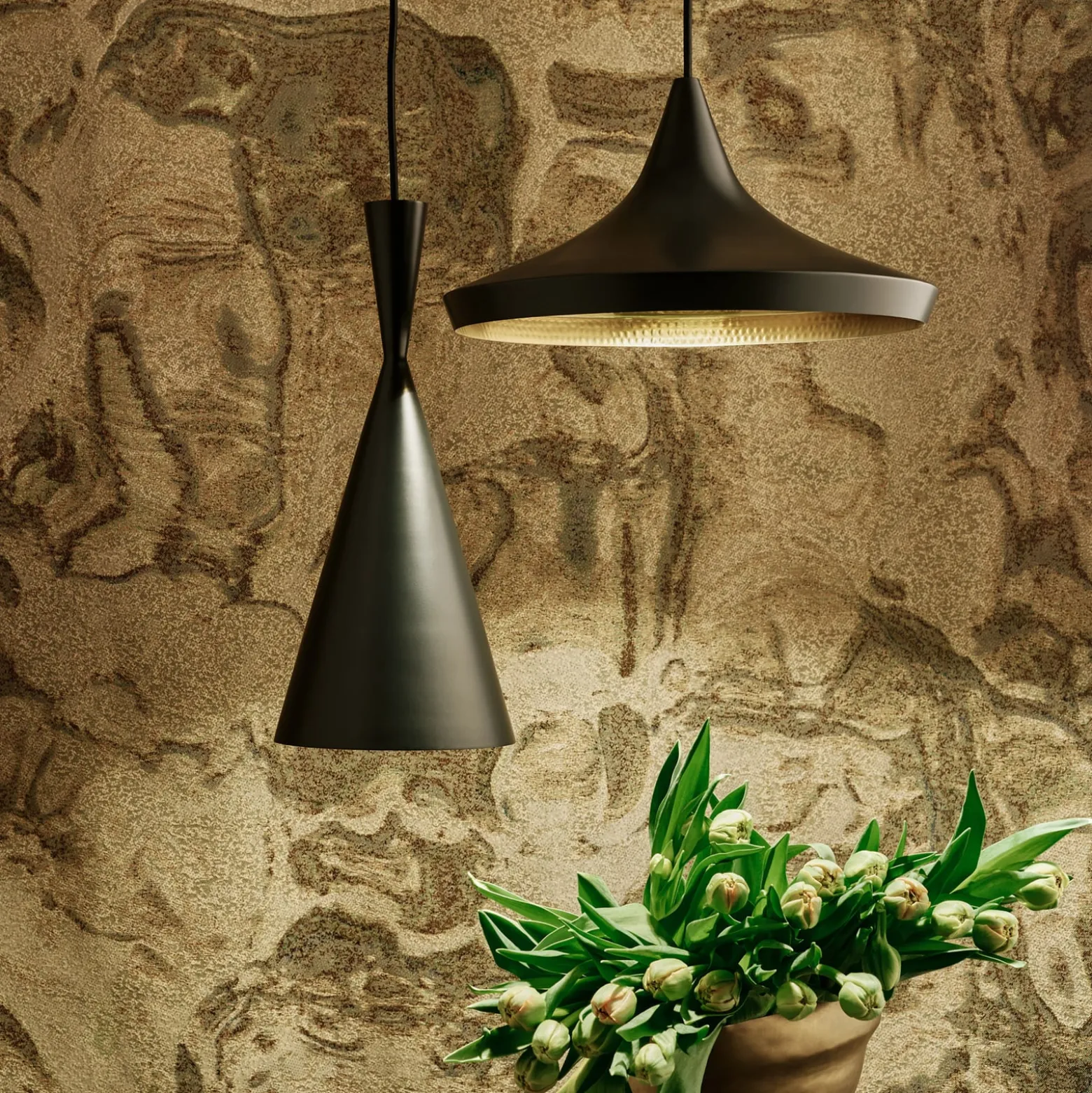 Tom Dixon Beat Wide LED-Hängeleuchte, schwarz