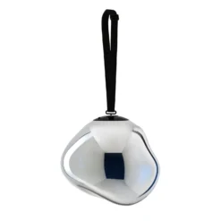Tom Dixon LED-Akku-Terrassenlampe Melt large, silberfarben