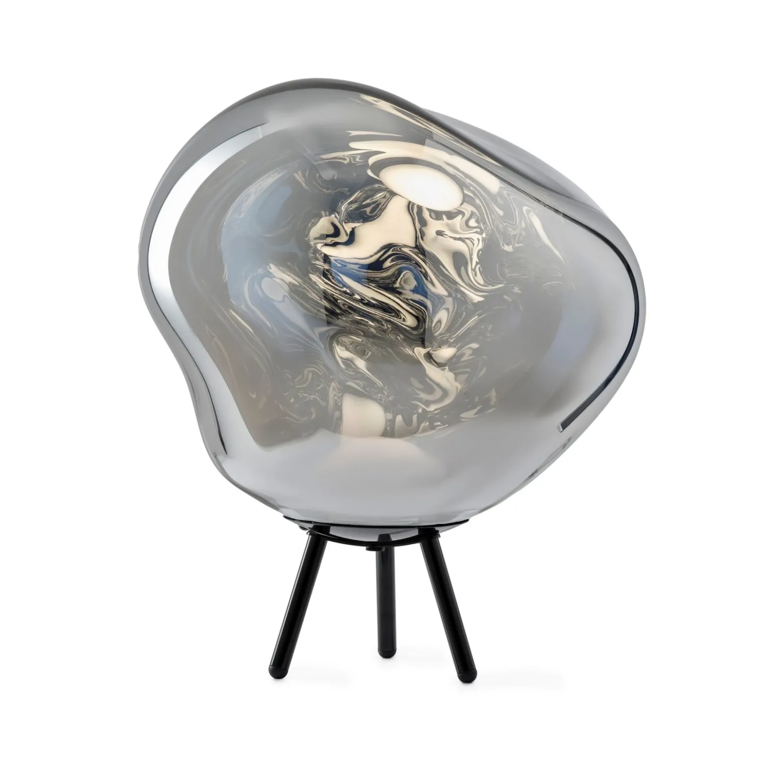 Tom Dixon LED-Akku-Terrassenlampe Melt large, silberfarben