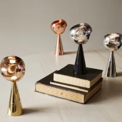 Tom Dixon LED-Akku-Tischlampe Melt, goldfarben, Höhe 29 cm