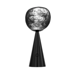 Tom Dixon LED-Akkutischlampe Melt Portable, schwarz, 29 cm
