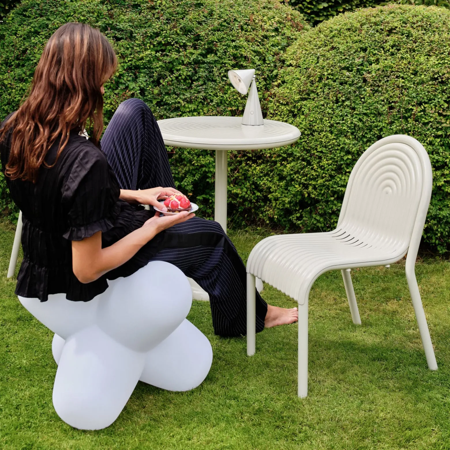 Tom Dixon LED-Akku-Tischleuchte JACK, weiß, 58 x 58 cm, IP65