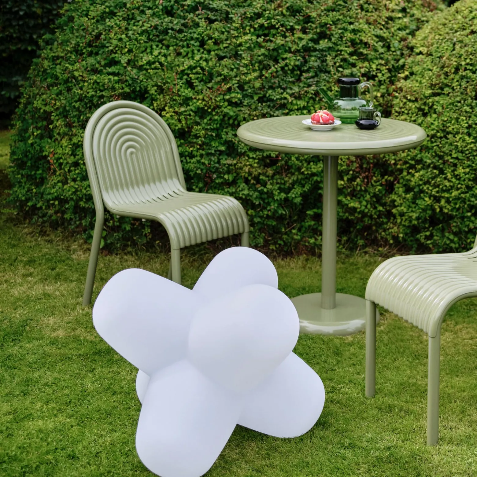 Tom Dixon LED-Akku-Tischleuchte JACK, weiß, 58 x 58 cm, IP65