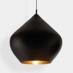 Tom Dixon LED-Hängelampe Beat Stout, schwarz, Ø 52 cm