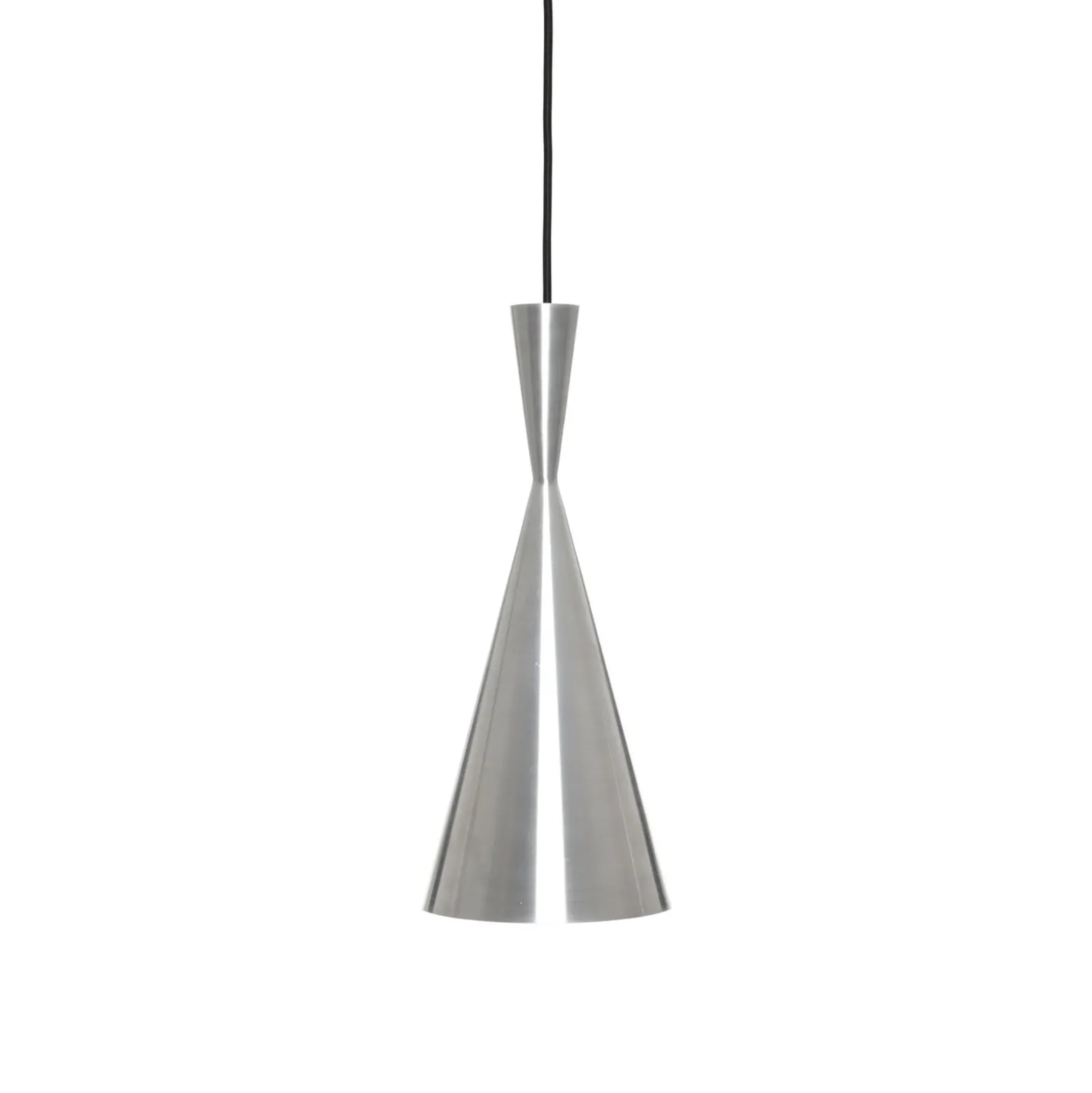Tom Dixon LED-Hängelampe Beat Tall Unbeaten, aluminiumfarben