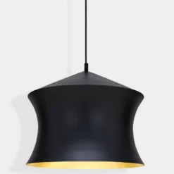 Tom Dixon LED-Hängelampe Beat Waist, schwarz, Ø 41 cm