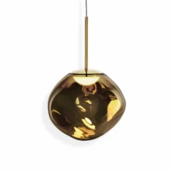Tom Dixon LED-Hängelampe Melt, Ø 28 cm, bronzefarben
