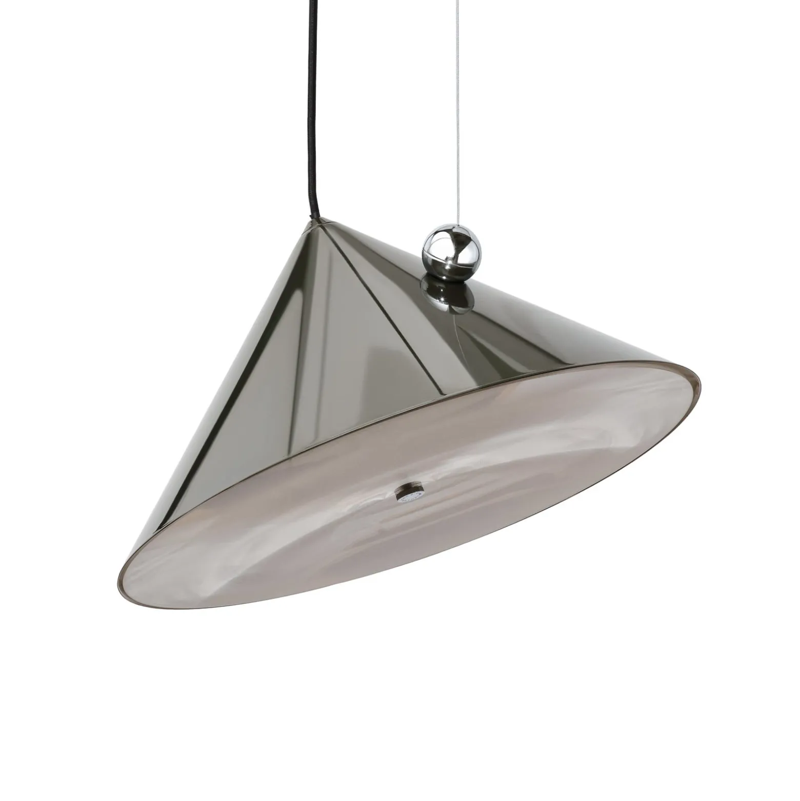 Tom Dixon LED-Hängelampe Pose, grün, Ø 43 cm, Stahl dim