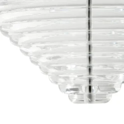 Tom Dixon LED-Hängelampe Press Cone, klar, Ø 34 cm, 927