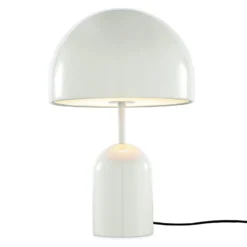 Tom Dixon LED-Tischlampe Bell, hellgrau, Höhe 43 cm, dimmbar
