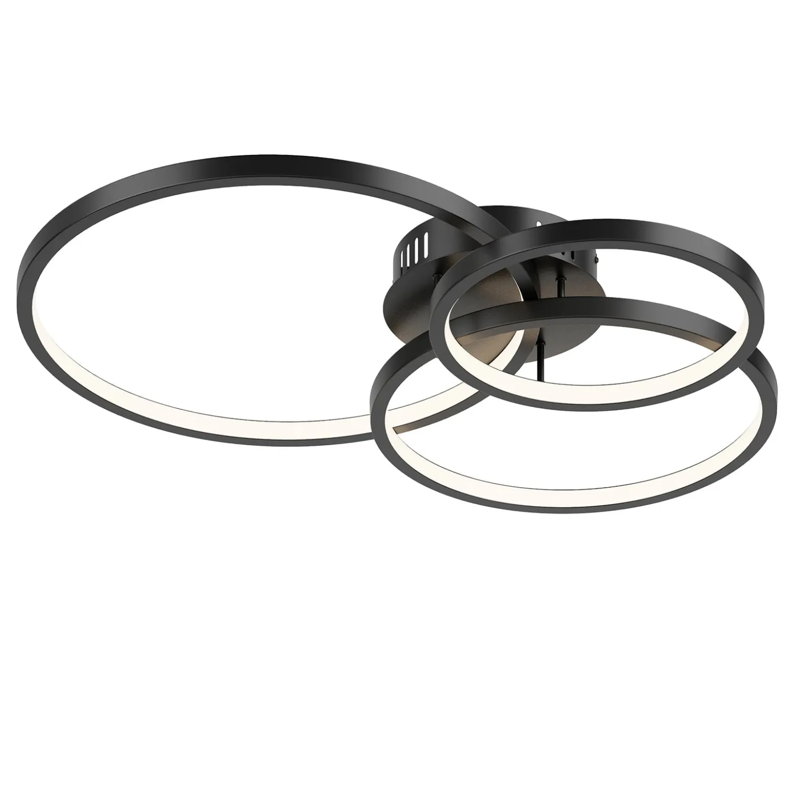 Trio WiZ Aaron smarte LED-Deckenleuchte, anthrazit
