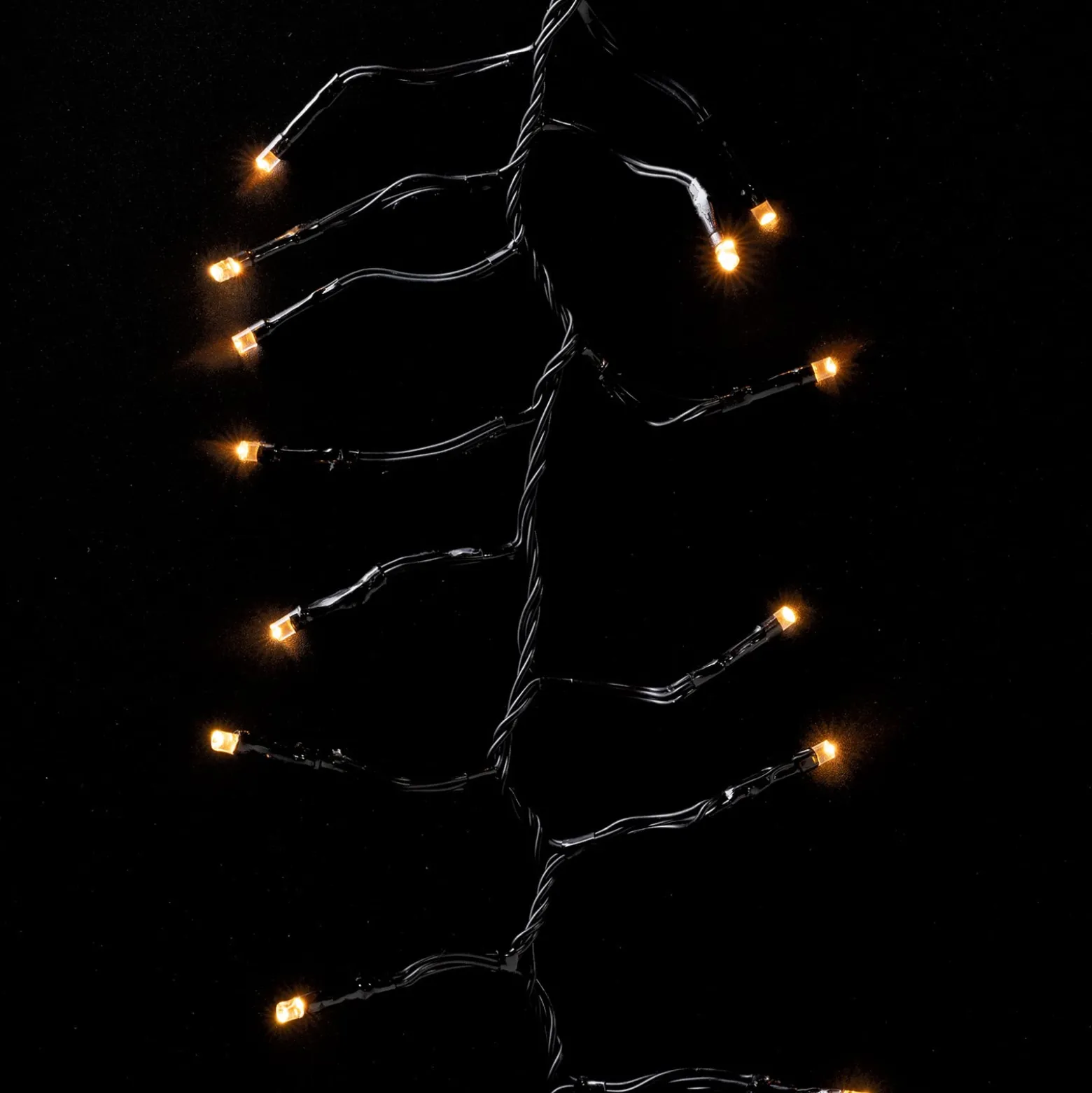 Twinkly LED-Cluster-Lichterkette, CCT, schwarz, 400-flg., 6m