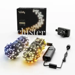Twinkly LED-Cluster-Lichterkette, CCT, schwarz, 400-flg., 6m