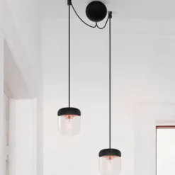UMAGE Acorn Pendellampe 2-flg. schwarz/kupfer