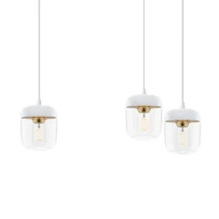 UMAGE Acorn Pendellampe 3fl weiß/messing