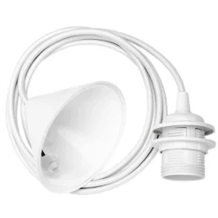 UMAGE Alva Mini Hängeleuchte, cord set weiß, 35cm