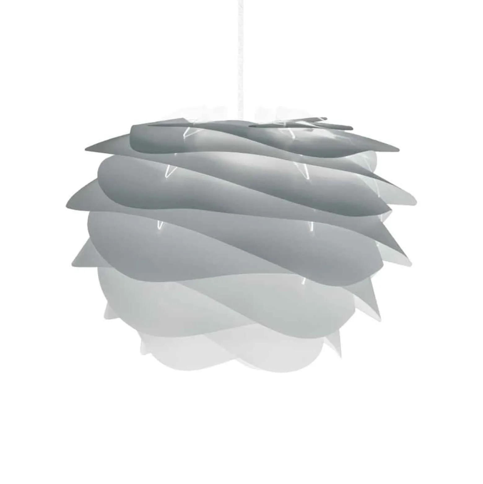 UMAGE Carmina Mini Hängeleuchte grau/Kabel weiß