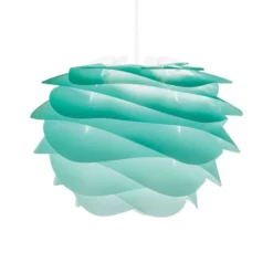 UMAGE Carmina Mini Hängeleuchte türkis/Kabel weiß