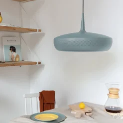 UMAGE Clava Dine Hängeleuchte, blau-grau