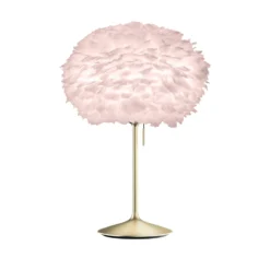 UMAGE Eos medium Tischlampe rosé/messing gebürstet
