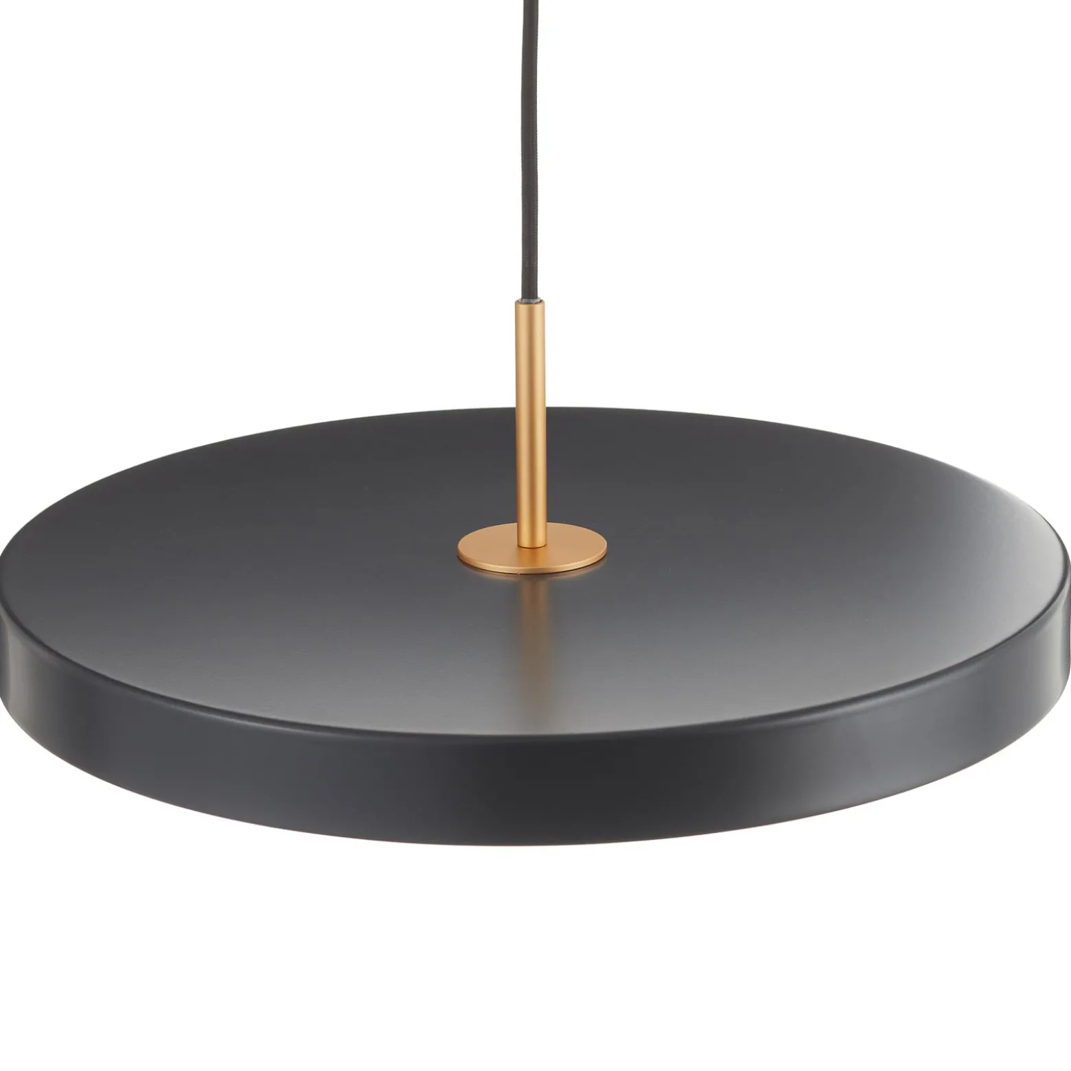 UMAGE LED-Hängelampe Asteria Medium anthrazit/messing Ø 43cm