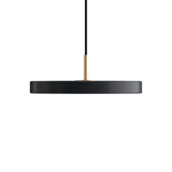UMAGE LED-Hängelampe Asteria Mini, anthrazit/messing Ø 31 cm