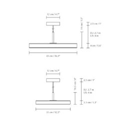 UMAGE LED-Hängelampe Asteria Plus Medium perlweiß Ø 43cm CCT