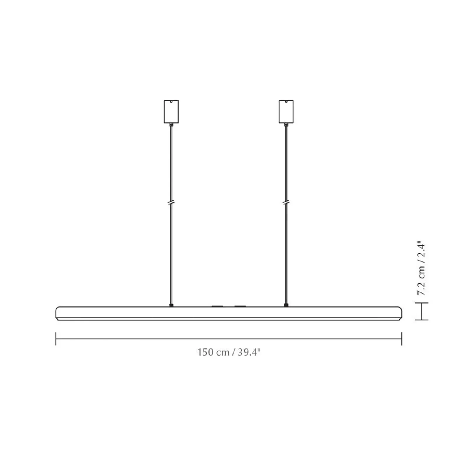 UMAGE LED-Hängelampe Hazel Branch, weiß/messing, 150 cm