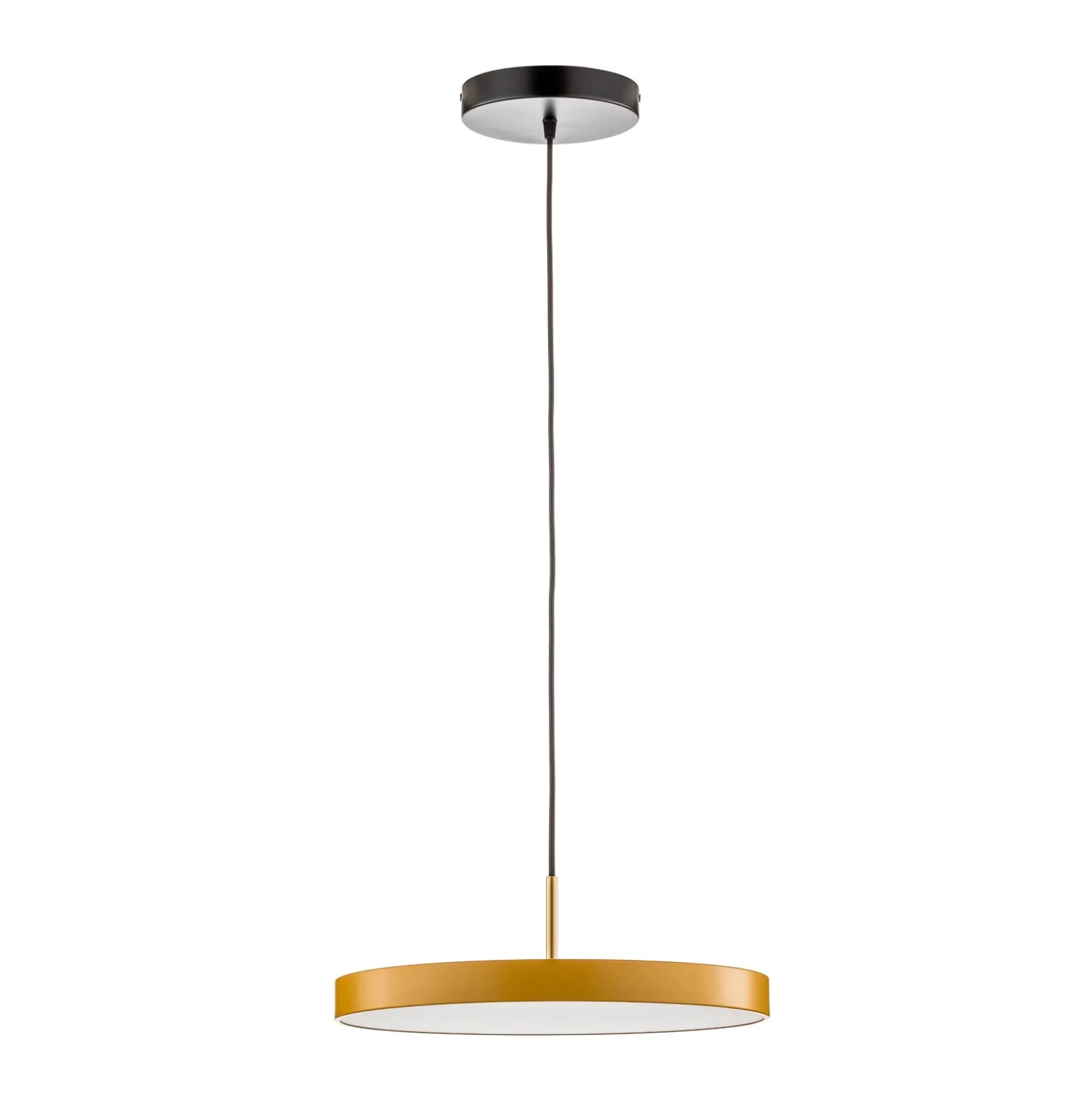 UMAGE LED-Hängeleuchte Asteria Medium, gelb/messing, Ø 43 cm