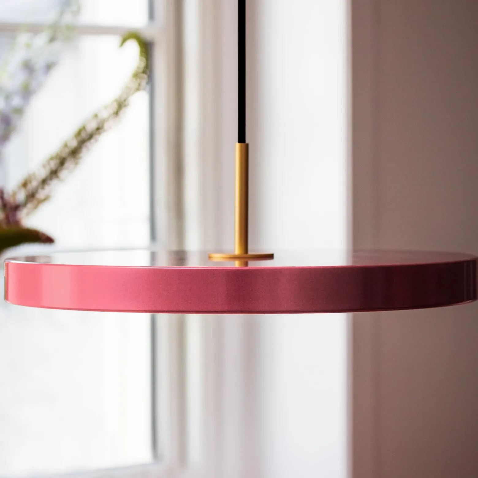 UMAGE LED-Hängeleuchte Asteria Medium, rosé/messing, Ø 43 cm