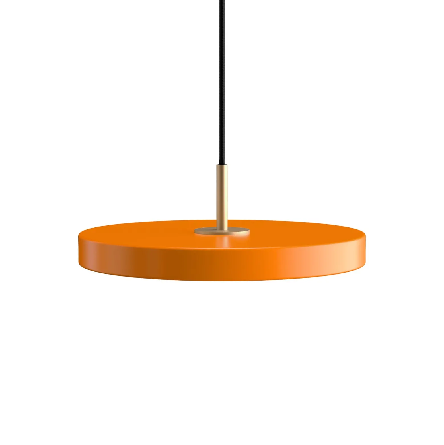 UMAGE LED-Hängeleuchte Asteria Mini, orange/messing, Ø 31 cm