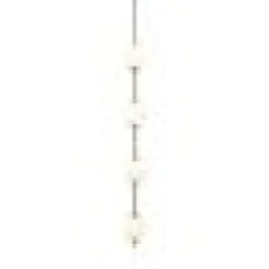 UMAGE LED-Hängeleuchte Audrey, stahlfarben, 4-flg., Ø 12 cm