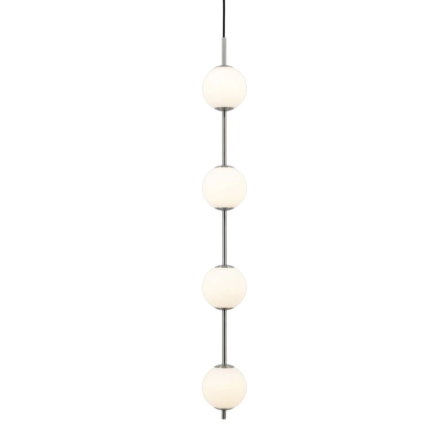 UMAGE LED-Hängeleuchte Audrey, stahlfarben, 4-flg., Ø 12 cm