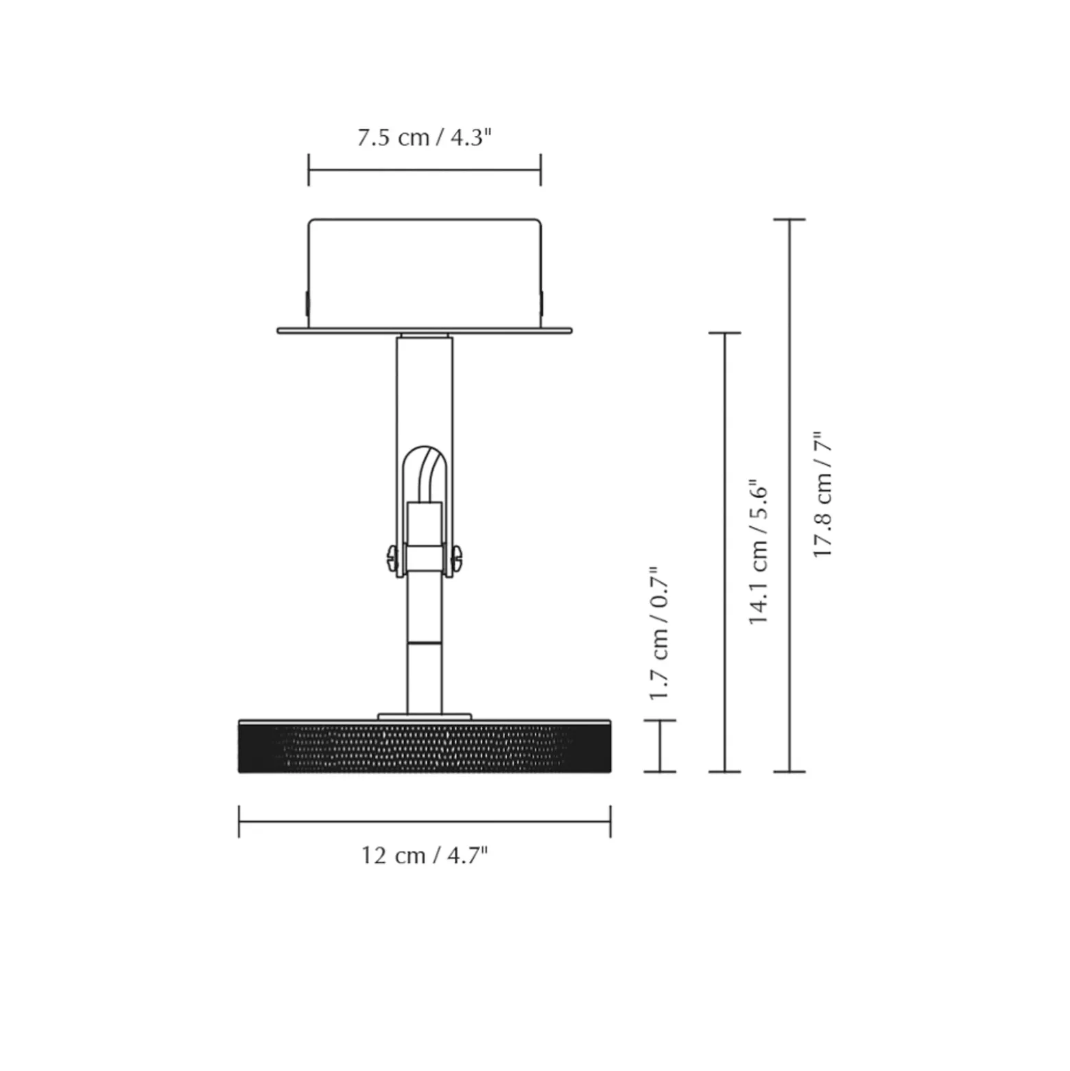 UMAGE LED-Strahler Asteria Spot, Ø 12 cm, stahl poliert