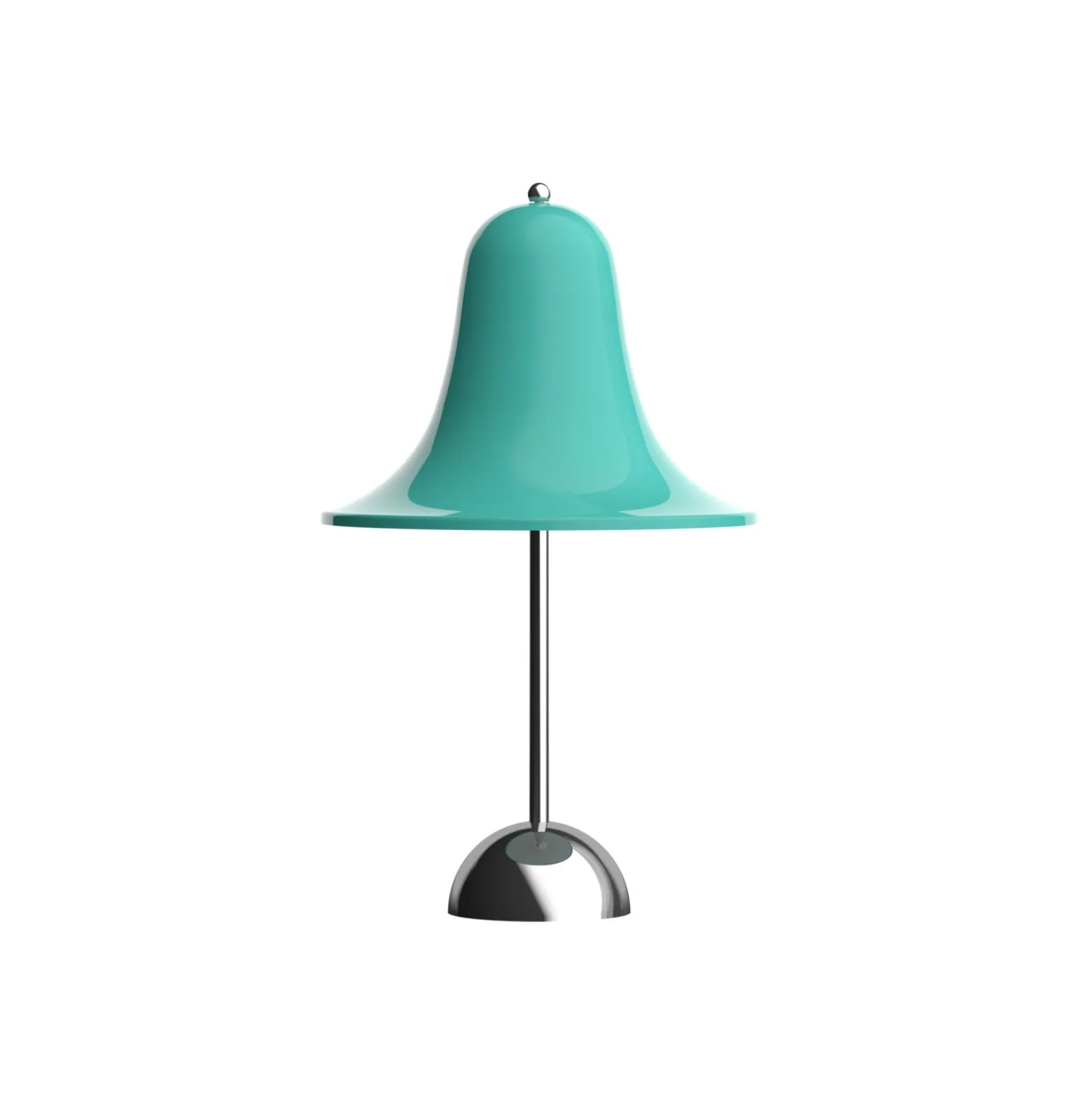Verpan LED-Akku-Tischleuchte Pantop, helles türkis, IP44