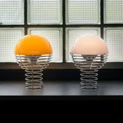Verpan LED-Akku-Tischleuchte WIRE, orange, Höhe 25 cm, IP44